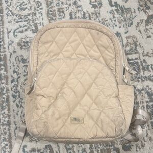 Vera Bradley Quilted Tan Backpack